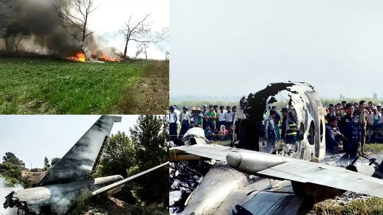सेना का विमान हुआ क्रैश, 12 लोगों की मौत
